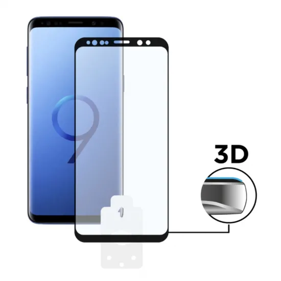 Sticlă protecție Samsung Galaxy S9, KSIX Machine 3D Glass, Black