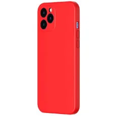 Husă Baseus Liquid Silicone Gel Protective pentru iPhone 12 Pro, Red