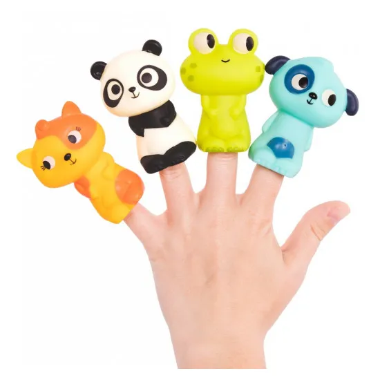 Battat Summery BX1739Z Set de joacă Teatru pe degete Animăluțe vesele