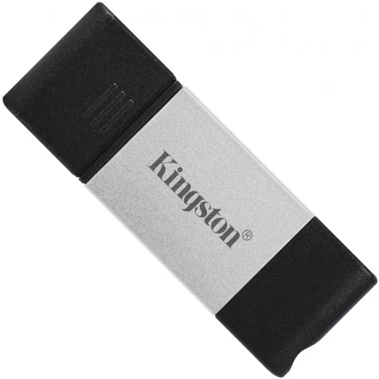 USB накопитель Kingston DataTraveler 80, 32 ГБ, Black/Silver (DT80/32GB)