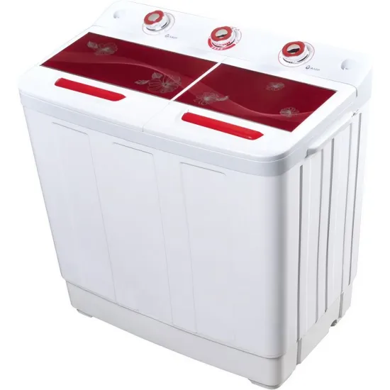 Maşină de spălat semiautomată Lavatto XPB-72R P, cu pompă de evacuare a apei, 7 kg, Roșu