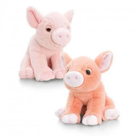 Keel Toys SW0973 Jucarie de plus Pig With Purcelus cu sunet, 16cm