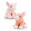 Keel Toys SW0973 Jucarie de plus Pig With Purcelus cu sunet, 16cm