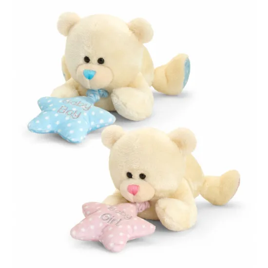 Keel Toys SN2509 Jucarie de plus Pipp the Bear Ursulet cu stea muzical, 25 cm