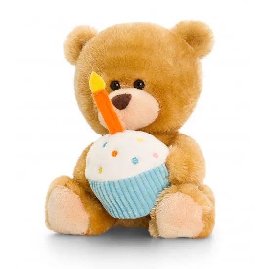 Keel Toys SB0305 Jucarie de plus Pipp the Bear Ursulet Happy Birthday, 14cm