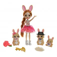 Mattel Enchantimals GYJ08 Игровой набор Семья кролика Бристал