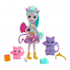 Mattel Enchantimals GYJ09 Игровой набор Семья Драконицы Дианы