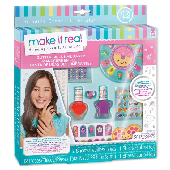 Make it real 2306 Set p/u manichiura Glitter Girls Nail Party