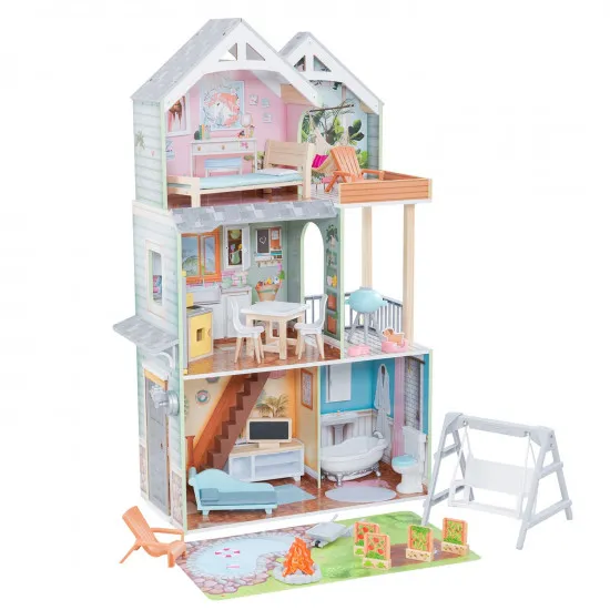 KidKraft 65980 Кукольный домик Хэлли с мебелью 31 предмет