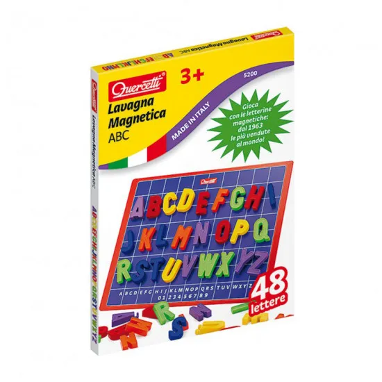 Quercetti 5200 Tablou magnetic cu litere Lavagna Manetica