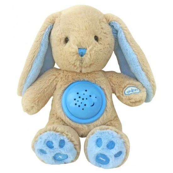 Baby Mix STK-18957 - Jucărie moale cu proiector "Hadi Rabbit", BLUE