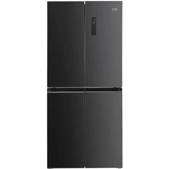 Frigider Side-by-Side Beko GNO4031GS, 401 L, Black