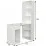 Dulap combinat Mobi Lite 10.01 (115.3 cm) со столом, Белый гладкий
