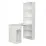 Dulap combinat Mobi Lite 10.01 (115.3 cm) со столом, Белый гладкий