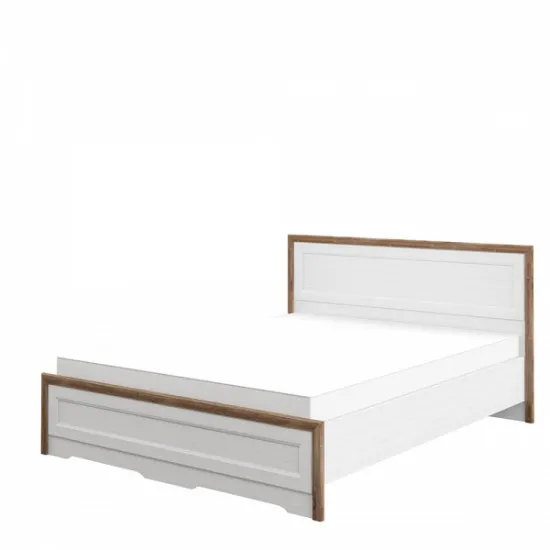 Кровать Neman ТИВОЛИ МН-035-25 (160 х 200 см), Белый Структурный / Дуб Стирлинг