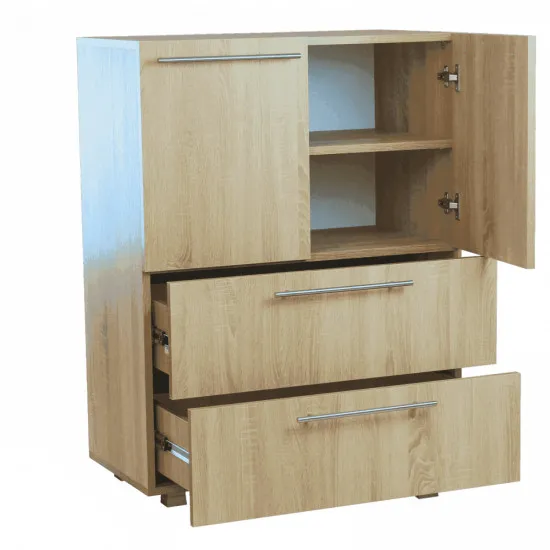 Comodă Mashtab Cadiz, 80x43x106 cm, Дуб сонома