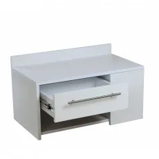 Tumbă pentru încălțăminte Mashtab Zaragoza, White Tumbă pentru încălțăminte Mashtab Zaragoza, White