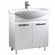 Тумба с раковиной Mashtab Agat (Basic) 65 см 2 дверцы, White Тумба с раковиной Mashtab Agat (Basic) 65 см 2 дверцы, White