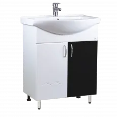 Тумба с раковиной Mashtab Clasic (Basic) 60 см 2 дверцы, Black Тумба с раковиной Mashtab Clasic (Basic) 60 см 2 дверцы, Black