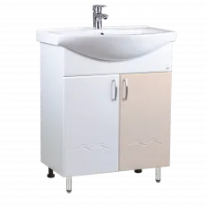 Тумба с раковиной Mashtab Clasic (Basic) 60 см 2 дверцы, Beige Тумба с раковиной Mashtab Clasic (Basic) 60 см 2 дверцы, Beige