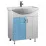 Тумба с раковиной Mashtab Domino (Basic) 60cm,, Blue (11558)