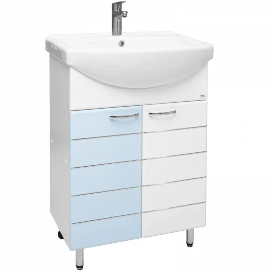 Dulap cu lavoar Mashtab Modern (Basic) 55 cm, Blue