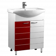 Тумба с раковиной Mashtab Modern (Basic) 65 см, Red Тумба с раковиной Mashtab Modern (Basic) 65 см, Red