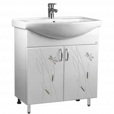 Dulap cu lavoar Mashtab Stuff (Basic) 75 cm cu 2 usi, White Dulap cu lavoar Mashtab Stuff (Basic) 75 cm cu 2 usi, White