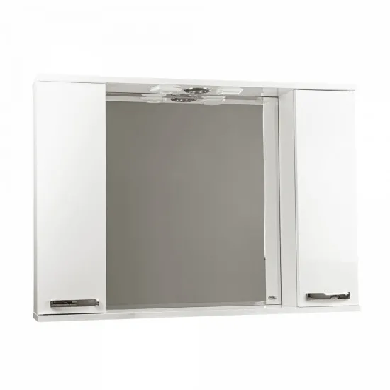 Dulap-oglindă pentru baie Mashtab Agat (100 cm), White