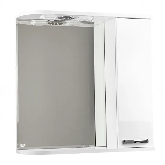 Dulap-oglindă pentru baie Mashtab Agat (90 cm), White