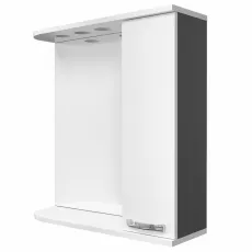 Шкаф-Зеркало для ванной Mashtab Agat 70x72 Antracit (10668)