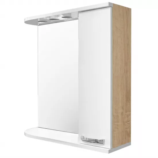 Шкаф-Зеркало для ванной Mashtab Agat 70x72 Sonoma (10667)