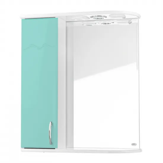 Dulap-oglindă pentru baie Mashtab Clasic (60 cm), Green