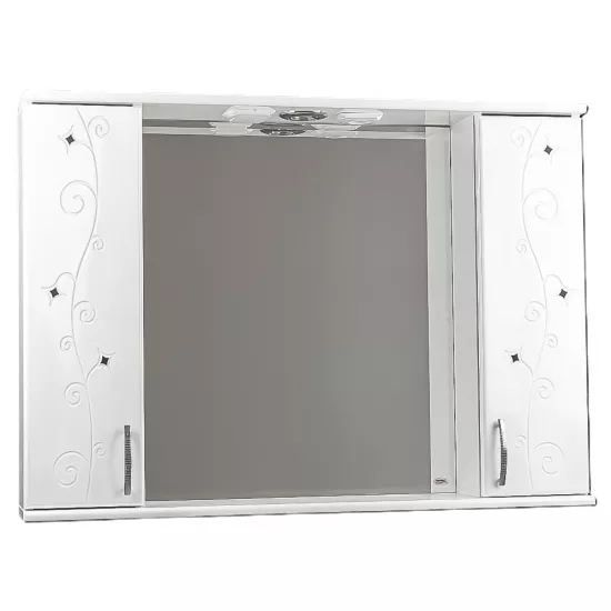 Шкаф-Зеркало для ванной Mashtab Cristal 100x72 White (1610)