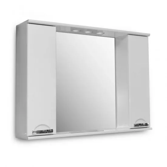 Dulap-oglindă pentru baie Mashtab Delfin (100 cm), White