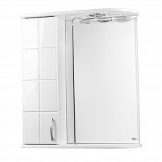 Dulap-oglindă pentru baie Mashtab Domino (70 cm), White Dulap-oglindă pentru baie Mashtab Domino (70 cm), White