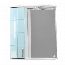 Dulap-oglindă pentru baie Mashtab Domino (60 cm), Blue Dulap-oglindă pentru baie Mashtab Domino (60 cm), Blue