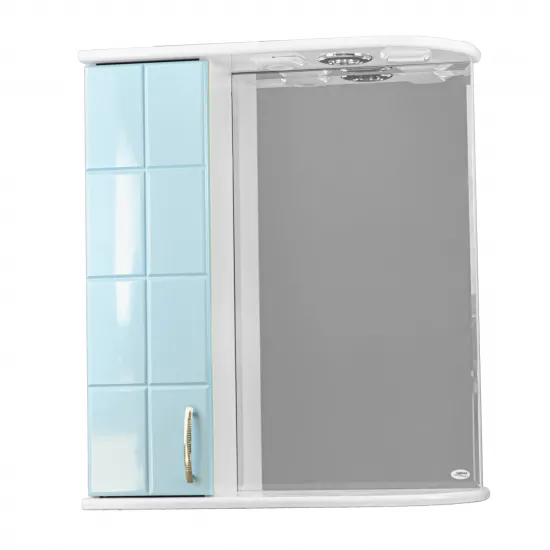 Dulap-oglindă pentru baie Mashtab Domino (60 cm), Blue