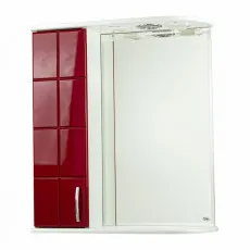 Dulap-oglindă pentru baie Mashtab Domino (60 cm), Red Dulap-oglindă pentru baie Mashtab Domino (60 cm), Red
