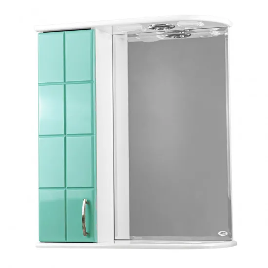 Шкаф-зеркало для ванной Mashtab Domino (60 см), Green