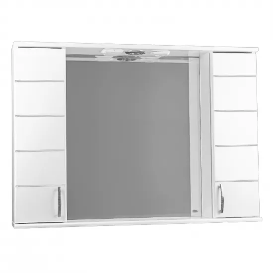 Dulap-oglindă pentru baie Mashtab Modern (100 cm), White