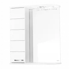 Dulap-oglindă pentru baie Mashtab Modern (70 cm), White Dulap-oglindă pentru baie Mashtab Modern (70 cm), White