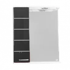 Dulap-oglindă pentru baie Mashtab Modern (60 cm), Black Dulap-oglindă pentru baie Mashtab Modern (60 cm), Black