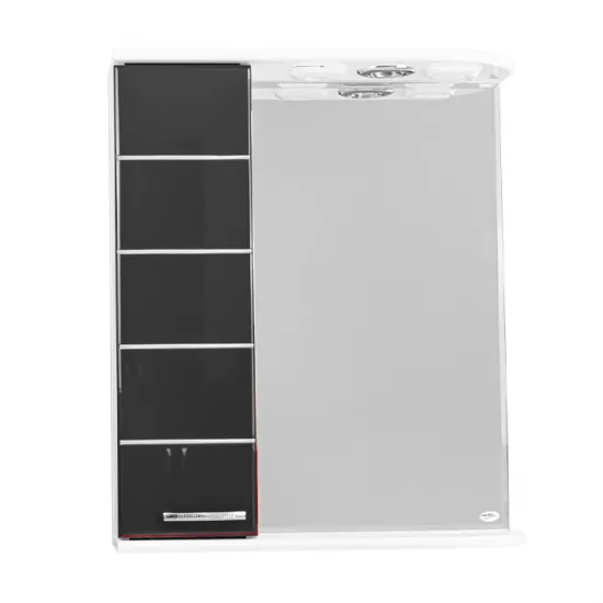 Шкаф-зеркало для ванной Mashtab Modern (60 см), Black