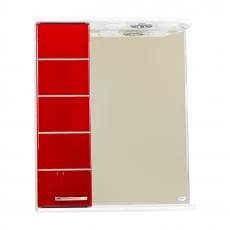 Dulap-oglindă pentru baie Mashtab Modern (60 cm), Red Dulap-oglindă pentru baie Mashtab Modern (60 cm), Red
