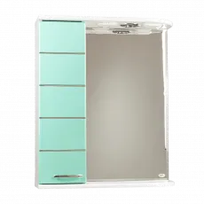 Dulap-oglindă pentru baie Mashtab Modern (60 cm), Green