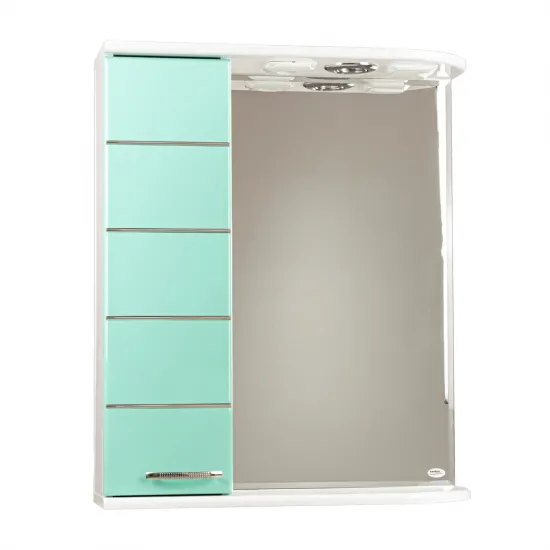 Dulap-oglindă pentru baie Mashtab Modern (60 cm), Green