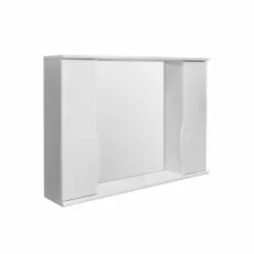Dulap-oglindă pentru baie Mashtab Print (100 cm), White Dulap-oglindă pentru baie Mashtab Print (100 cm), White