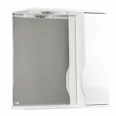 Шкаф-зеркало для ванной Mashtab Print (90 см), White Шкаф-зеркало для ванной Mashtab Print (90 см), White