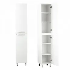 Dulap înalt pentru baie pardoseală Mashtab Agat (35 cm) cu rafturi, White Dulap înalt pentru baie pardoseală Mashtab Agat (35 cm) cu rafturi, White